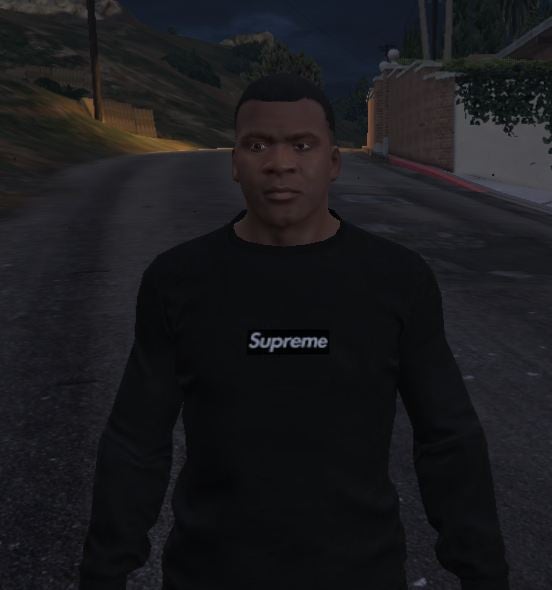 Supreme - Black Box logo crewneck - GTA5-Mods.com